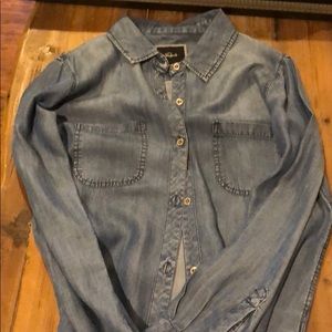Rails super soft denim button down